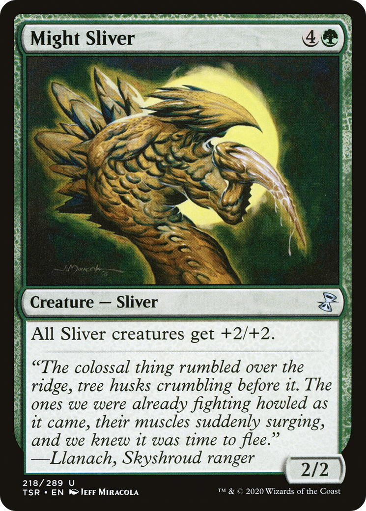 Might Sliver (TSR-218) [Time Spiral Remastered] MTG Single Wizards of the Coast