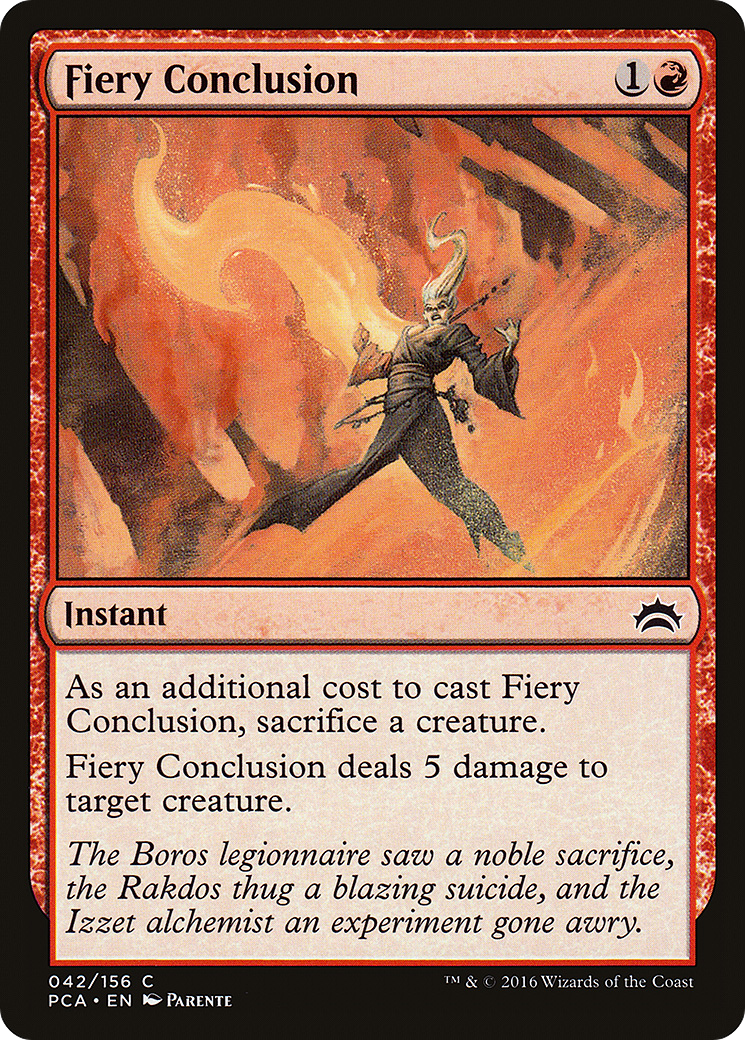 Fiery Conclusion (PCA-042) [Misc] Planechase Anthology MTG Single Wizards of the Coast