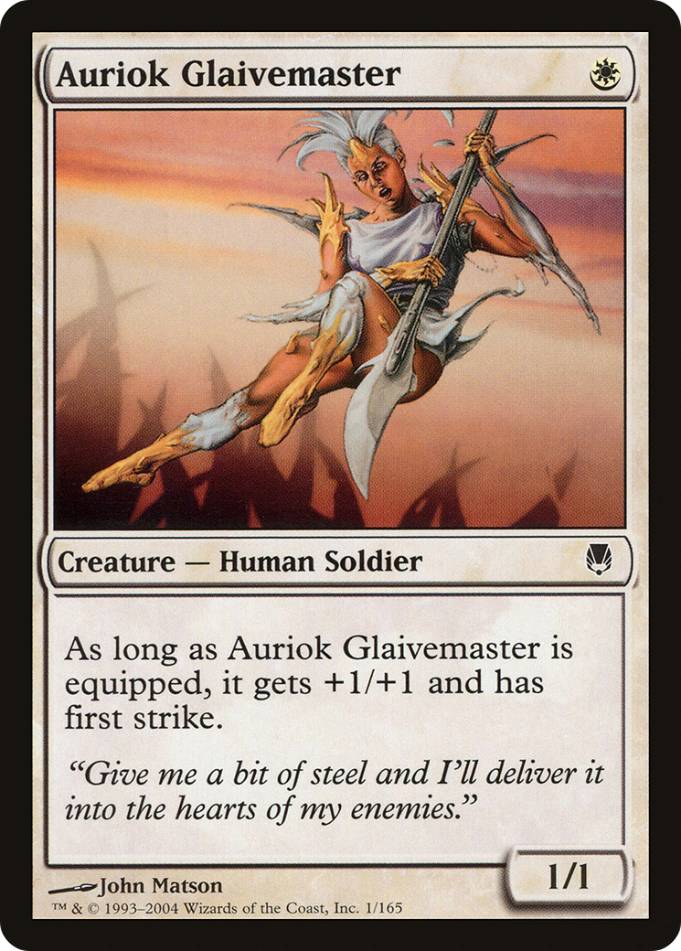 Auriok Glaivemaster (DST-001) [Darksteel] Foil MTG Single Wizards of the Coast