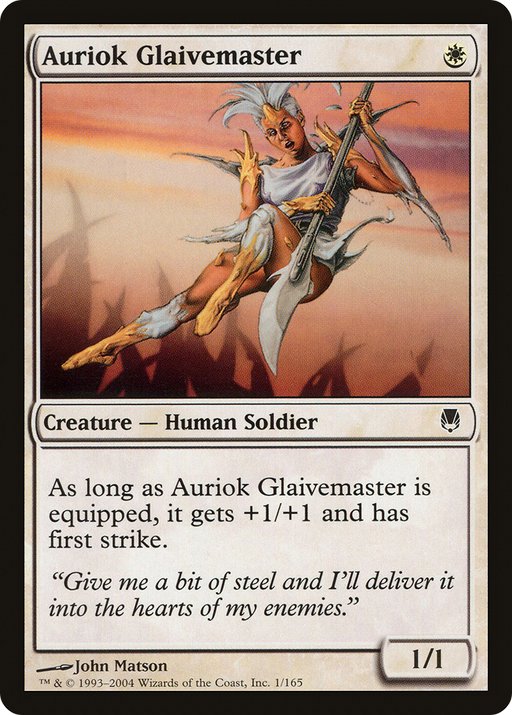 Auriok Glaivemaster (DST-001) [Darksteel] Foil MTG Single Wizards of the Coast