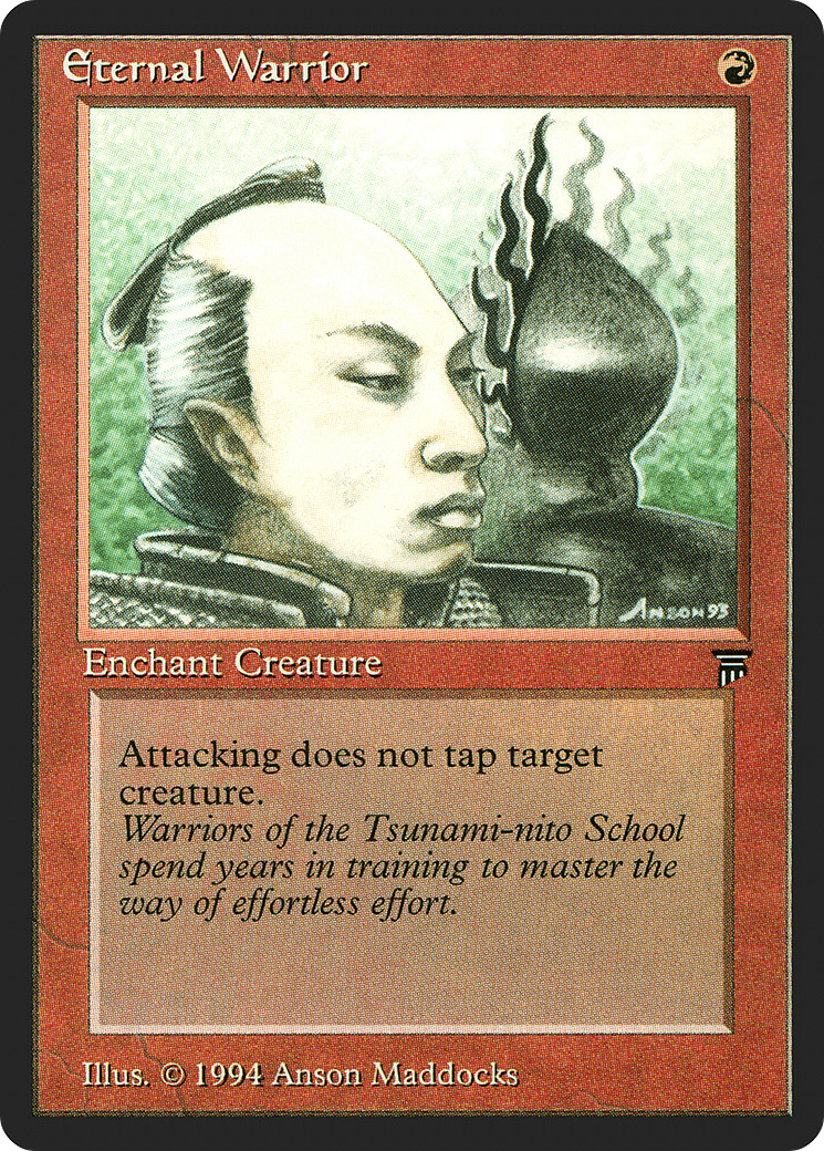 Eternal Warrior (LEG-144) [Oldschool] Legends MTG Single Wizards of the Coast