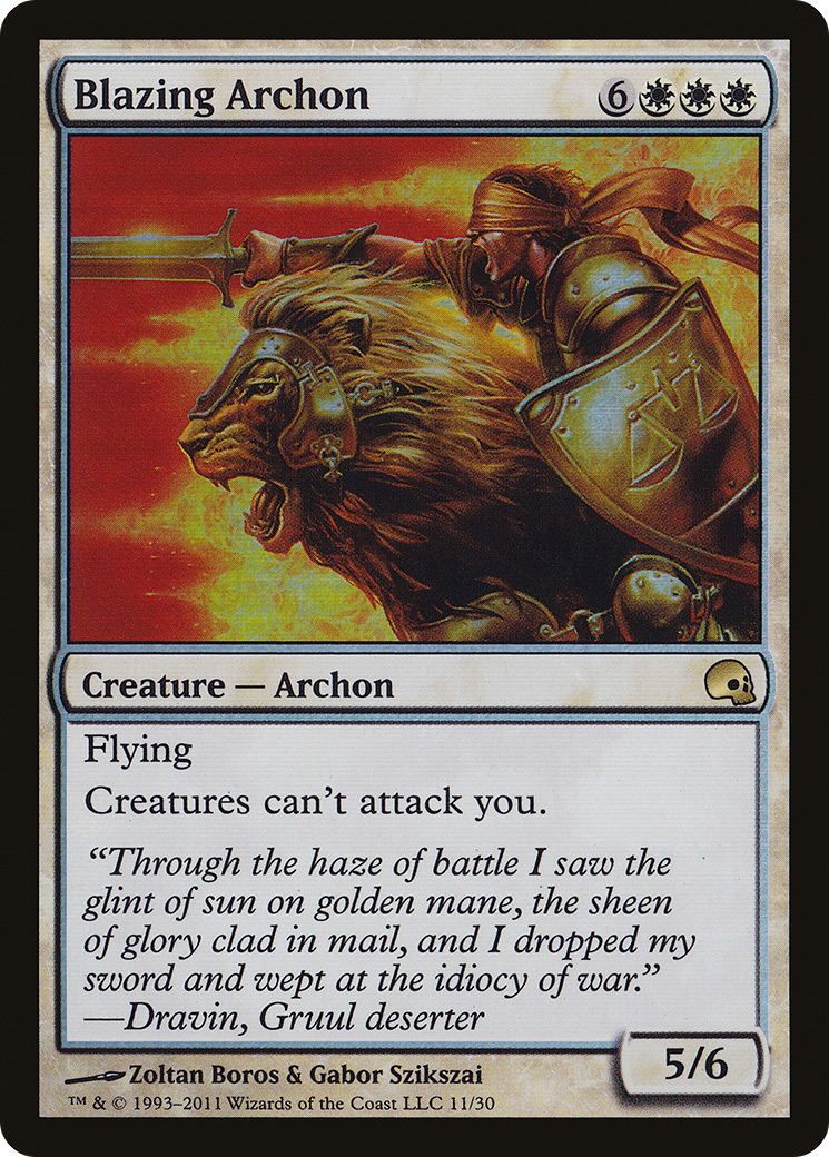 Blazing Archon (GRV-011) [Misc] Premium Deck Series: Graveborn Foil MTG Single Wizards of the Coast