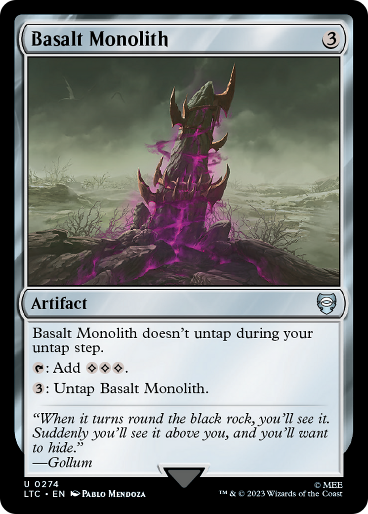 Basalt Monolith (LTC-274) [Tales of Middle-earth Commander] MTG Single Wizards of the Coast