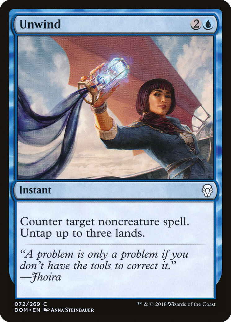 Unwind (DOM-072) [Dominaria] Foil MTG Single Wizards of the Coast