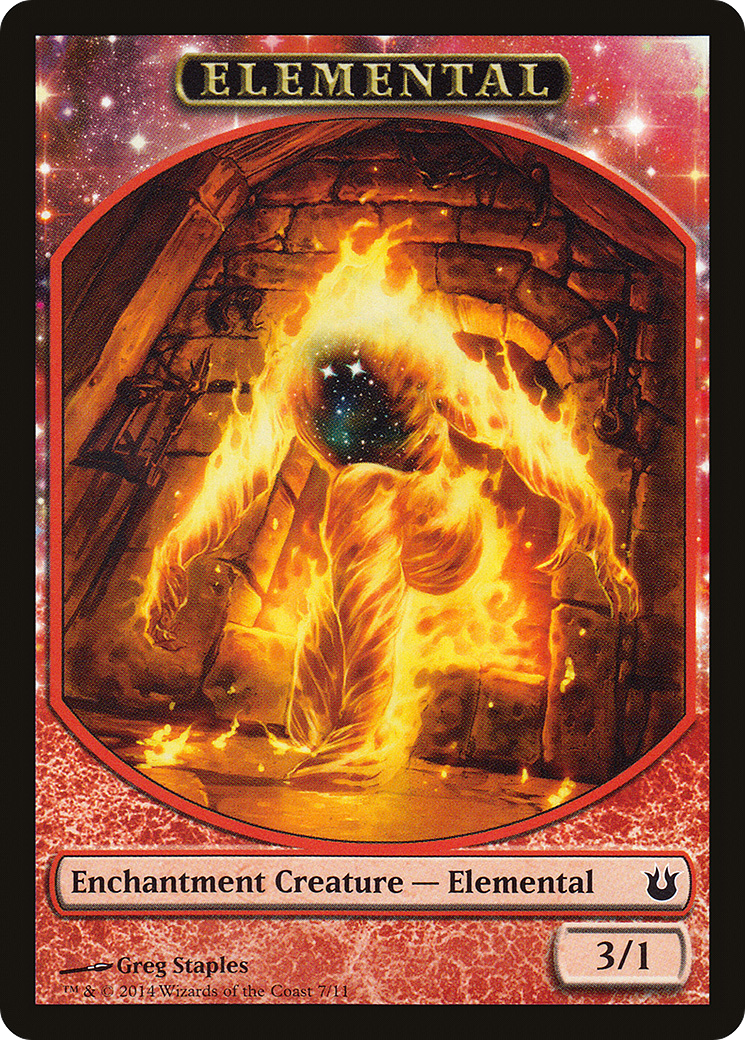 Elemental Token (BNG-007) [Tokens] Born of the Gods Tokens MTG Single Wizards of the Coast