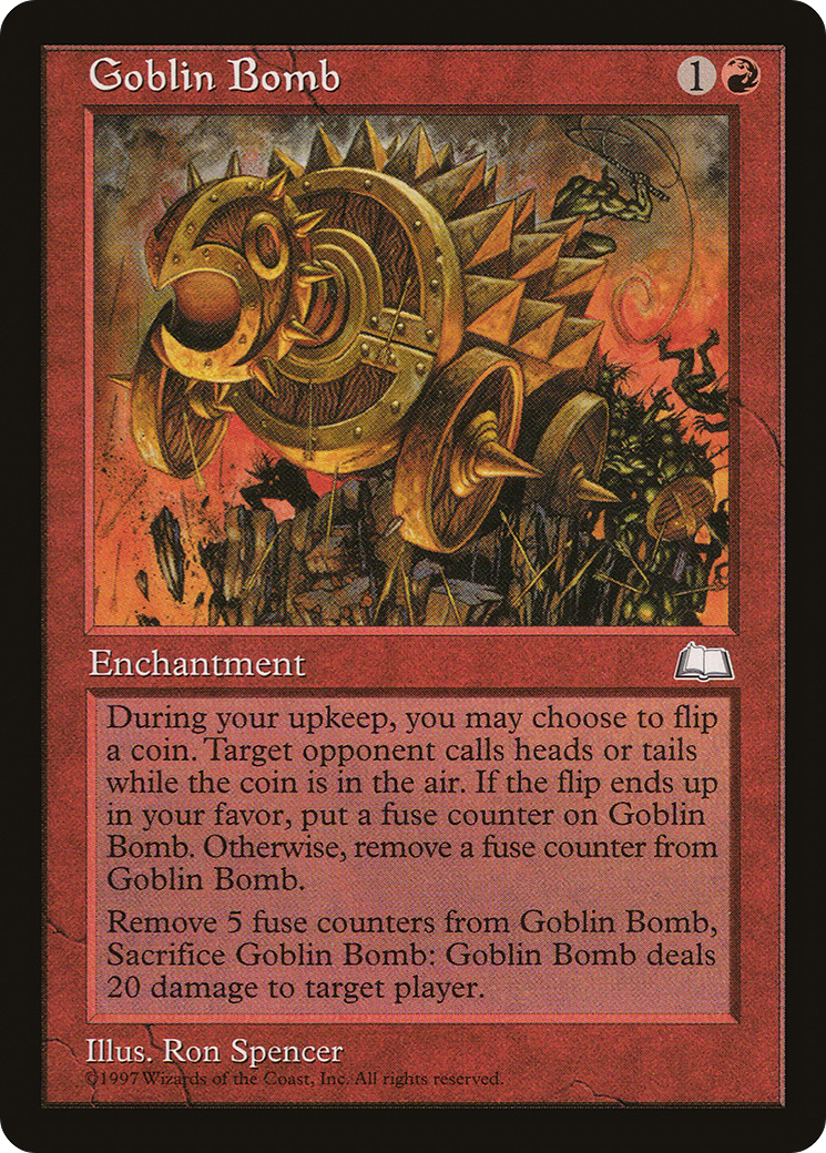 Goblin Bomb (WTH-103) [Weatherlight] MTG Single Wizards of the Coast