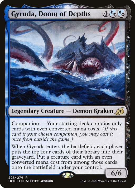 Gyruda, Doom of Depths (IKO-221) [Ikoria: Lair of Behemoths] MTG Single Wizards of the Coast