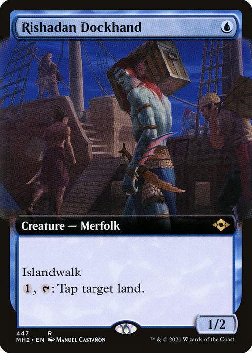 Rishadan Dockhand (MH2-447) [Modern Horizons 2] (Extended Art) Foil MTG Single Modern Horizons 2