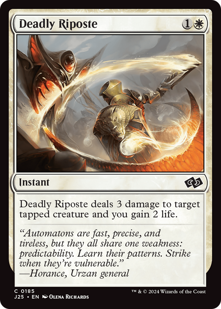 Deadly Riposte (J25-185) [Foundations Jumpstart] MTG Single Wizards of the Coast