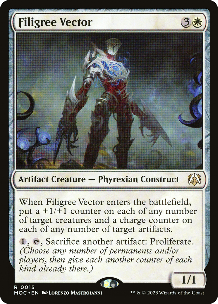 Filigree Vector (MOC-015) [March of the Machine Commander] MTG Single Wizards of the Coast