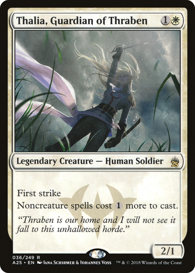 Thalia, Guardian of Thraben (A25-036) [Masters 25] Foil MTG Single Wizards of the Coast