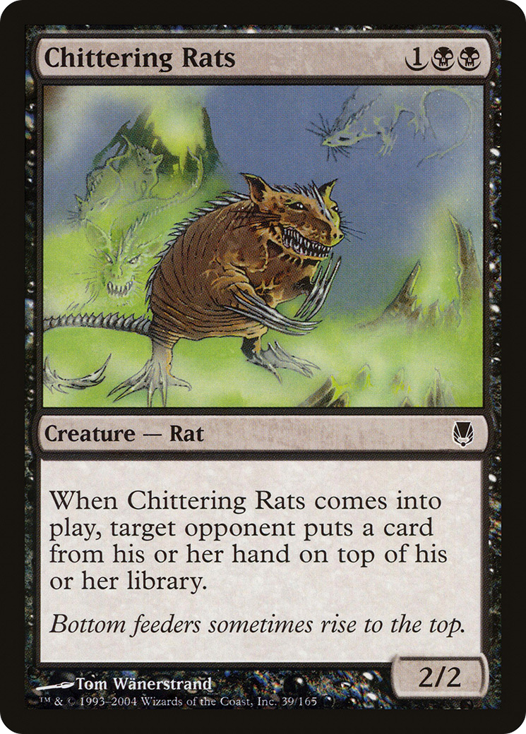 Chittering Rats (DST-039) [Darksteel] Foil MTG Single Wizards of the Coast