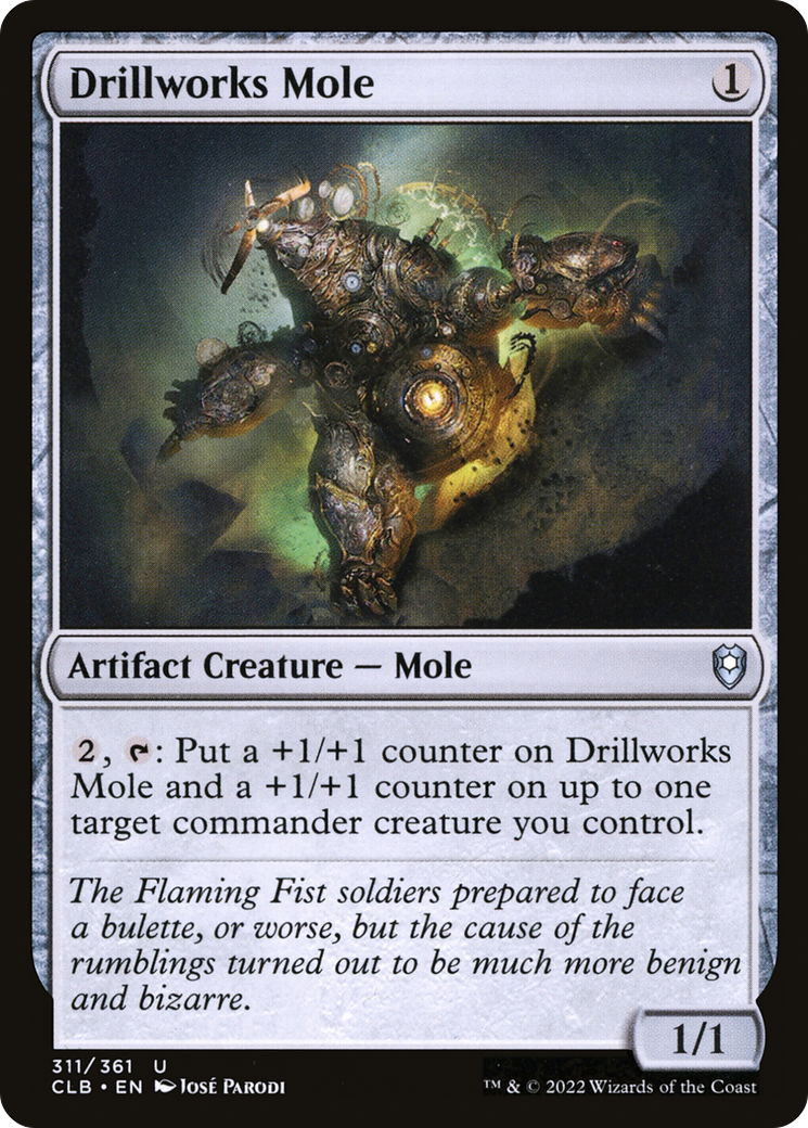 Drillworks Mole (CLB-311) [Commander Legends: Battle for Baldur's Gate] Foil MTG Single Wizards of the Coast