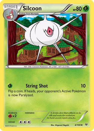 Silcoon (4/108) [XY: Roaring Skies] Pokemon Single Pokémon