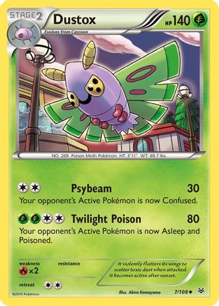 Dustox (7/108) [XY: Roaring Skies] Pokemon Single Pokémon