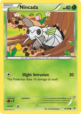 Nincada (9/108) [XY: Roaring Skies] Pokemon Single Pokémon