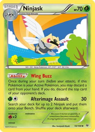 Ninjask (10/108) [XY: Roaring Skies] Pokemon Single Pokémon
