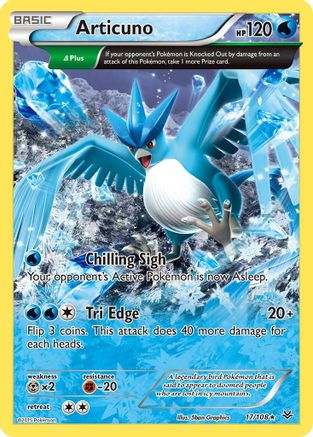 Articuno (17 Delta) (17/108) Reverse Holofoil [XY: Roaring Skies] Pokemon Single Pokémon