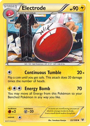 Electrode (22/108) [XY: Roaring Skies] Pokemon Single Pokémon