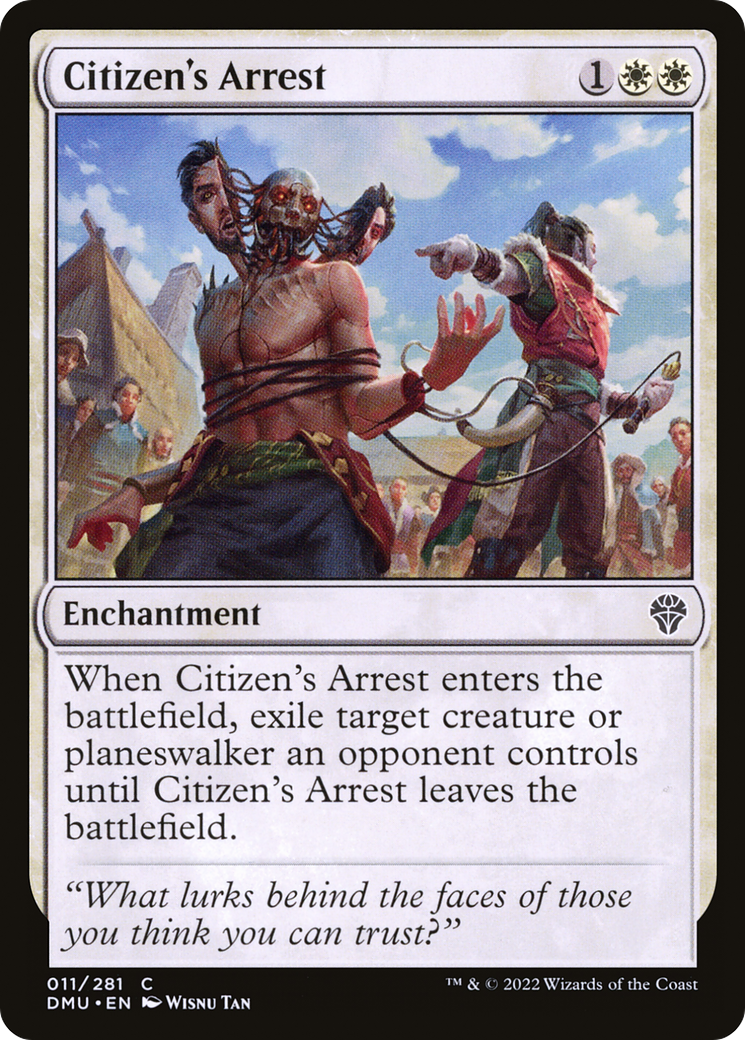 Citizen's Arrest (DMU-011) [Dominaria United] MTG Single Wizards of the Coast