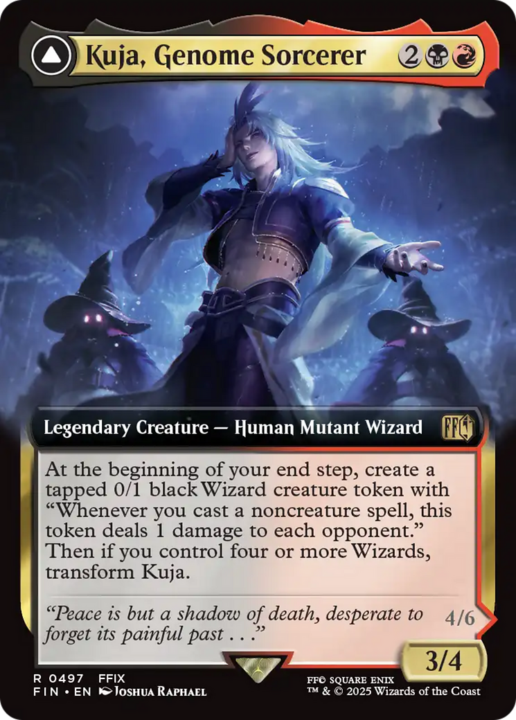 Kuja, Genome Sorcerer // Trance Kuja, Fate Defied (FIN-497) [FINAL FANTASY] (Extended Art) MTG Single Wizards of the Coast