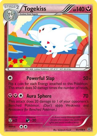 Togekiss (45/108) Reverse Holofoil [XY: Roaring Skies] Pokemon Single Pokémon