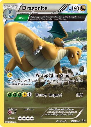 Dragonite (52 Delta) (52/108) Holofoil [XY: Roaring Skies] Pokemon Single Pokémon