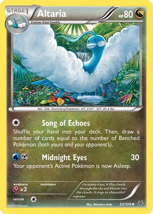 Altaria (53) (53/108) - [XY: Roaring Skies] Reverse Holofoil Pokemon Single Pokémon