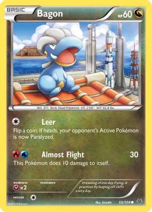 Bagon (55/108) Reverse Holofoil [XY: Roaring Skies] Pokemon Single Pokémon