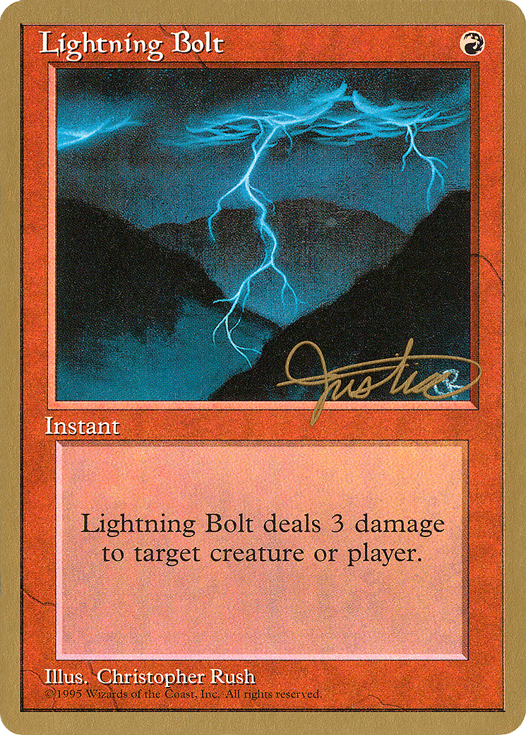 Lightning Bolt (WCD-MJ208) [Misc] Pro Tour Collector Set MTG Single Wizards of the Coast