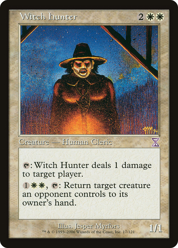 Witch Hunter [Time Spiral Timeshifted] MTG Single Magic: The Gathering