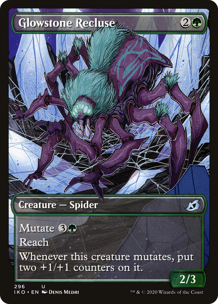 Glowstone Recluse (IKO-296) [Ikoria: Lair of Behemoths] (Showcase) Foil MTG Single Wizards of the Coast