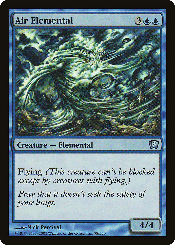 Air Elemental (9ED-058) [9th Edition] MTG Single Wizards of the Coast