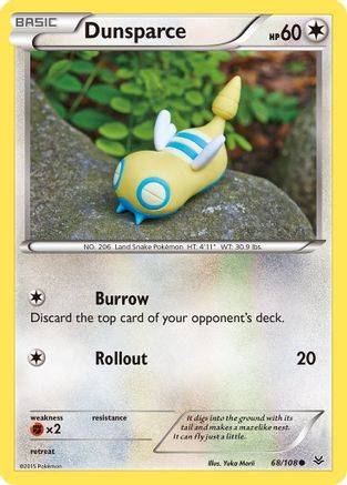 Dunsparce (68/108) [XY: Roaring Skies] Pokemon Single Pokémon