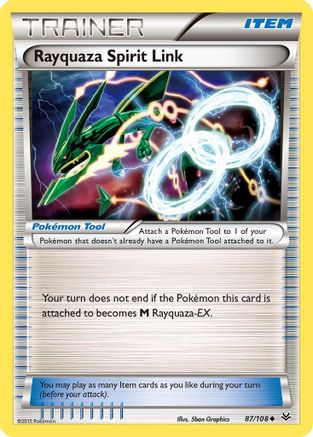 Rayquaza Spirit Link (87/108) [XY: Roaring Skies] Pokemon Single Pokémon