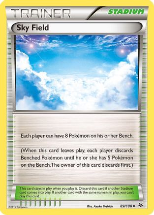 Sky Field (89/108) Reverse Holofoil [XY: Roaring Skies] Pokemon Single Pokémon
