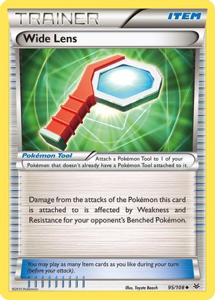 Wide Lens 95/108 Reverse Holofoil [XY: Roaring Skies] Pokemon Single Pokémon