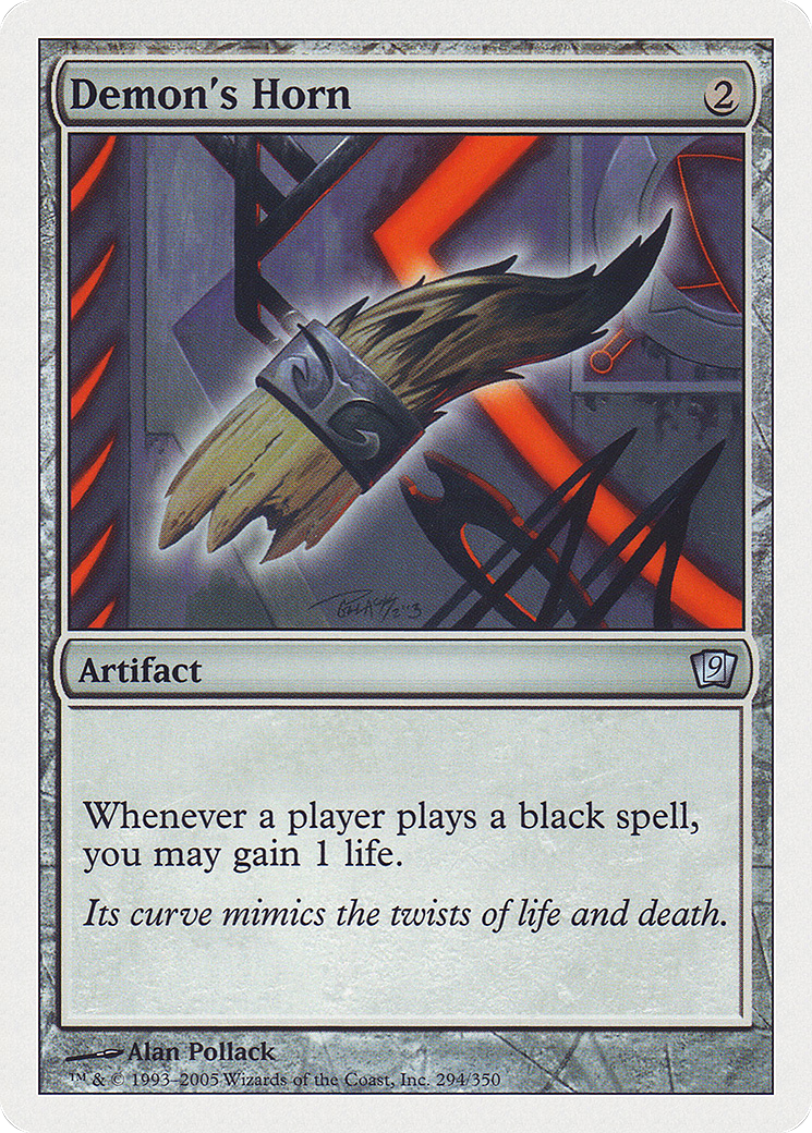 Demon's Horn (9ED-294) [9th Edition] MTG Single Wizards of the Coast