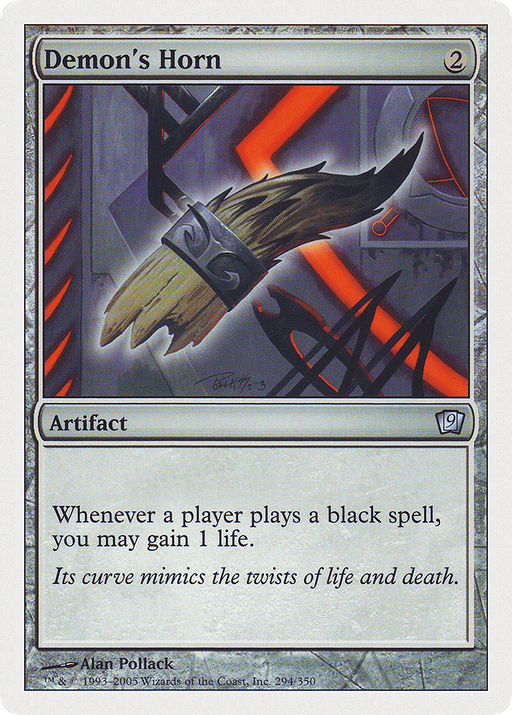Demon's Horn (9ED-294) [9th Edition] MTG Single Wizards of the Coast