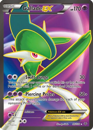 Gallade EX (99 Full Art) (99/108) Holofoil [XY: Roaring Skies] Pokemon Single Pokémon