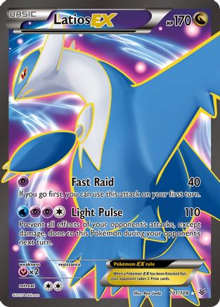 Latios EX (101 Full Art) 101/108 Holofoil [XY: Roaring Skies] Pokemon Single Pokémon