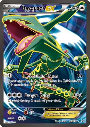 Rayquaza EX (104 Full Art) 104/108 Holofoil [XY: Roaring Skies] Pokemon Single Pokémon