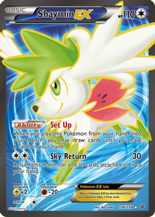 Shaymin EX (106 Full Art) 106/108 Holofoil [XY: Roaring Skies] Pokemon Single Pokémon