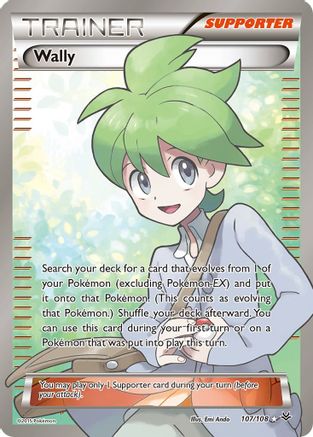 Wally (107 Full Art) 107/108 Holofoil [XY: Roaring Skies] Pokemon Single Pokémon
