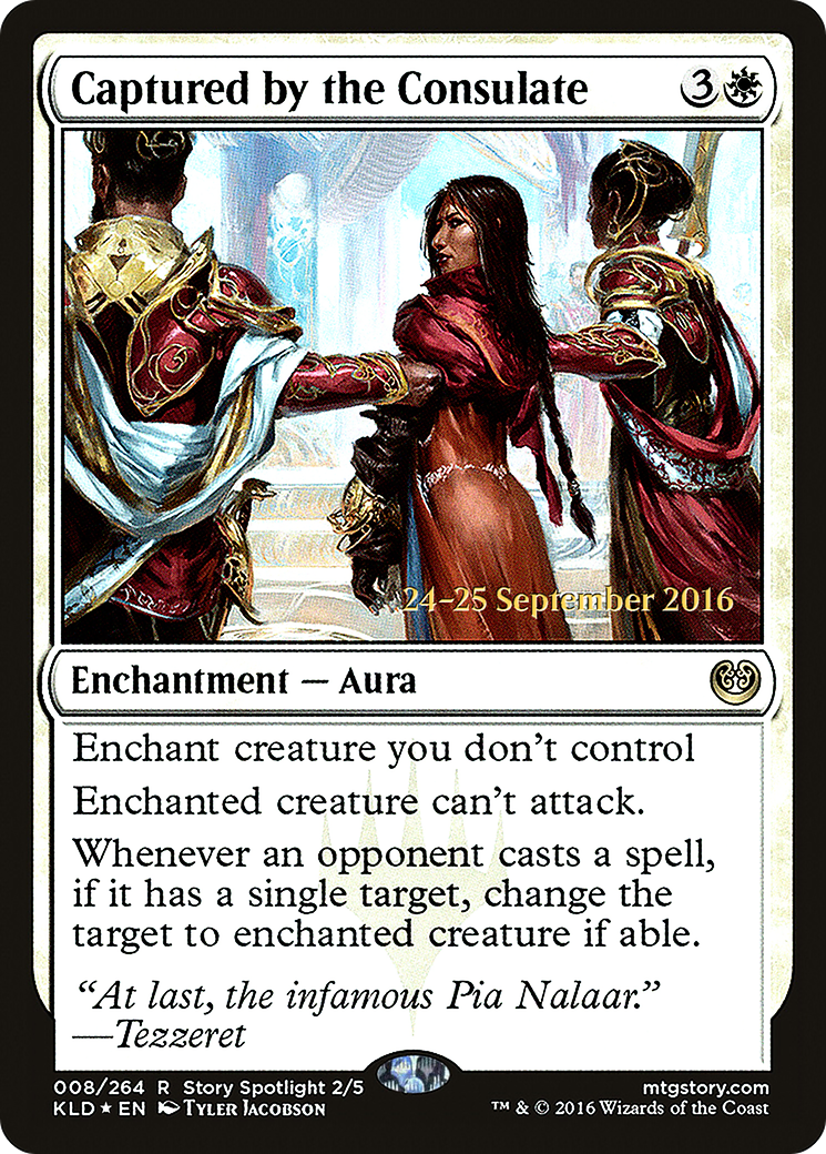 Captured by the Consulate (PRE-008) [Kaladesh Promos] Foil MTG Single Wizards of the Coast