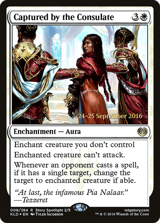 Captured by the Consulate (PRE-008) [Kaladesh Promos] Foil MTG Single Wizards of the Coast
