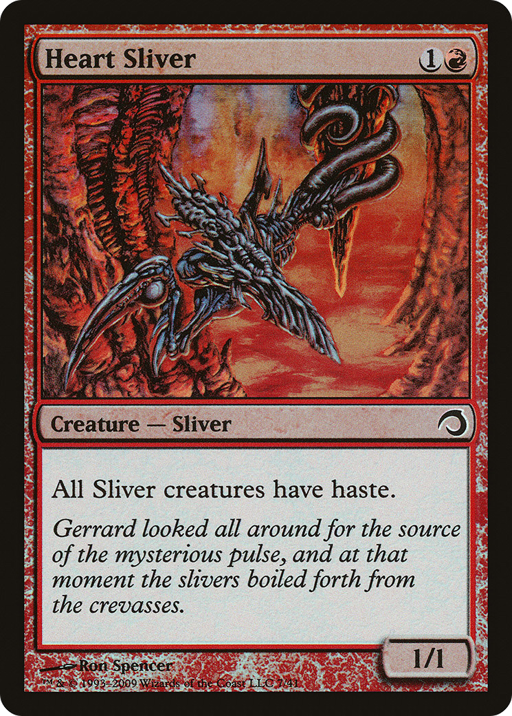 Heart Sliver (PDS-007) [Misc] Premium Deck Series: Slivers Foil MTG Single Wizards of the Coast