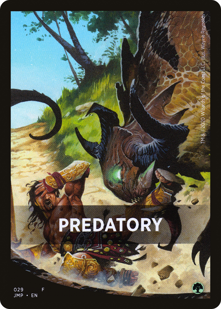 Predatory Theme Card (JMP-029) [Tokens] Jumpstart Front Cards MTG Single Wizards of the Coast