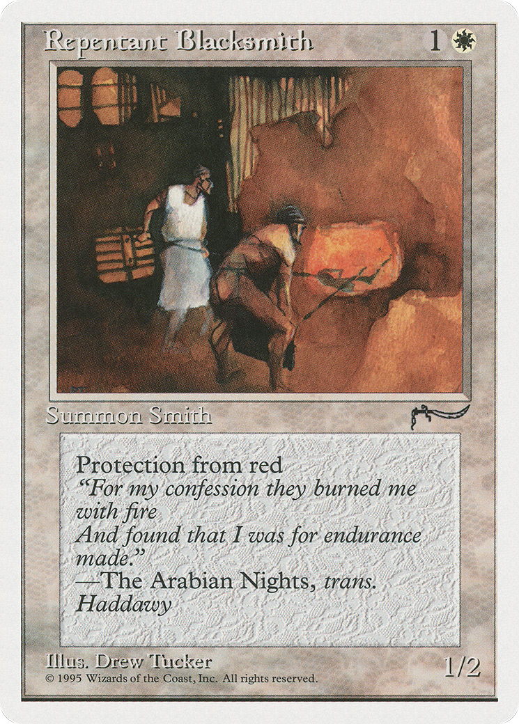 Repentant Blacksmith (CHR-011) [Chronicles] MTG Single Magic: The Gathering