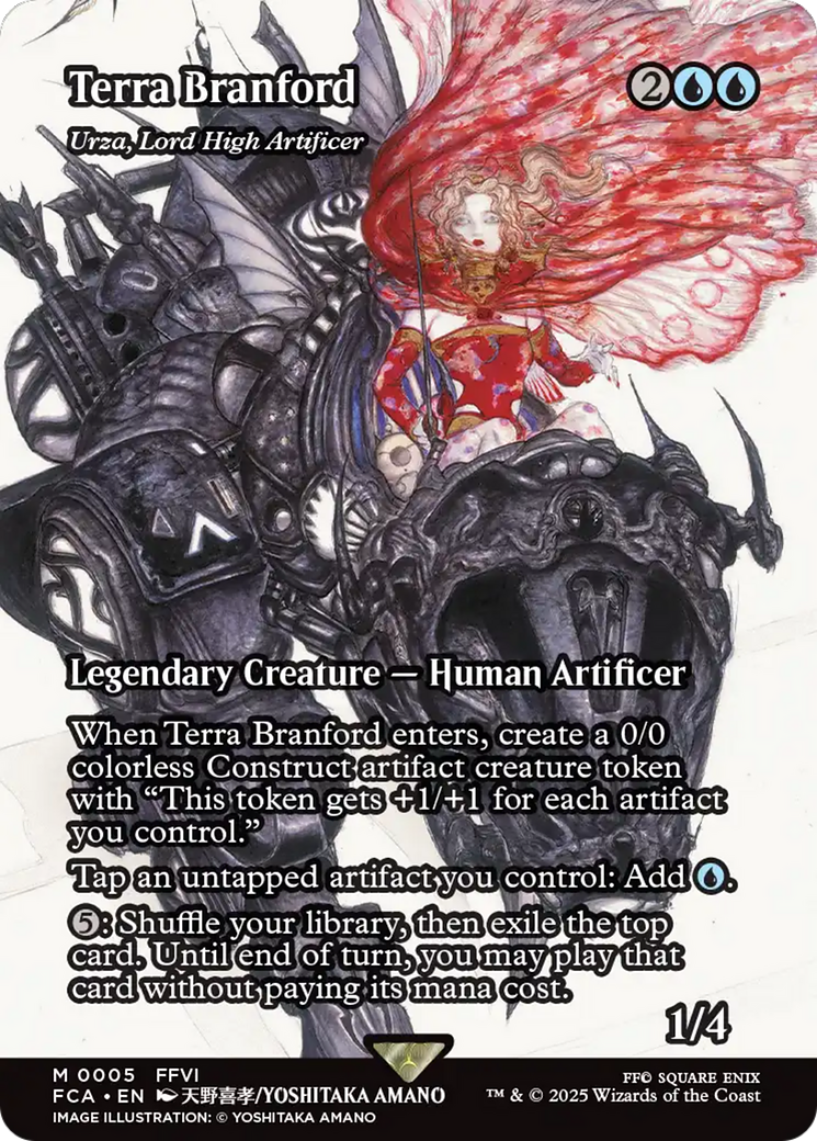 Terra Branford - Urza, Lord High Artificer (Showcase) (FCA-005) [FINAL FANTASY: Through the Ages] / Terra Branford (Borderless) MTG Single Wizards of the Coast